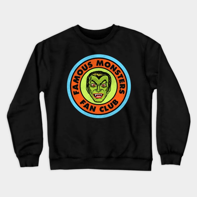 Famous Monsters Fan Club - Dracula Crewneck Sweatshirt by darklordpug